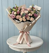 Букет цветов из:  Розы и Лизиантусы #REPLACE_PRED# Первомайском Алтайского края