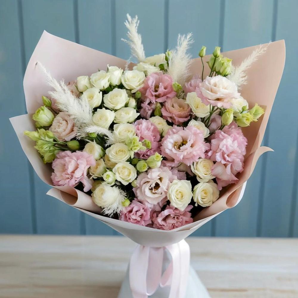 Букет цветов из: Альстромерии и Розы в Первомайском Алтайского края