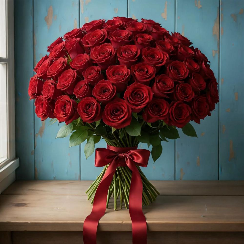 Букет Красные розы Блэк Меджик в Первомайском Алтайского края