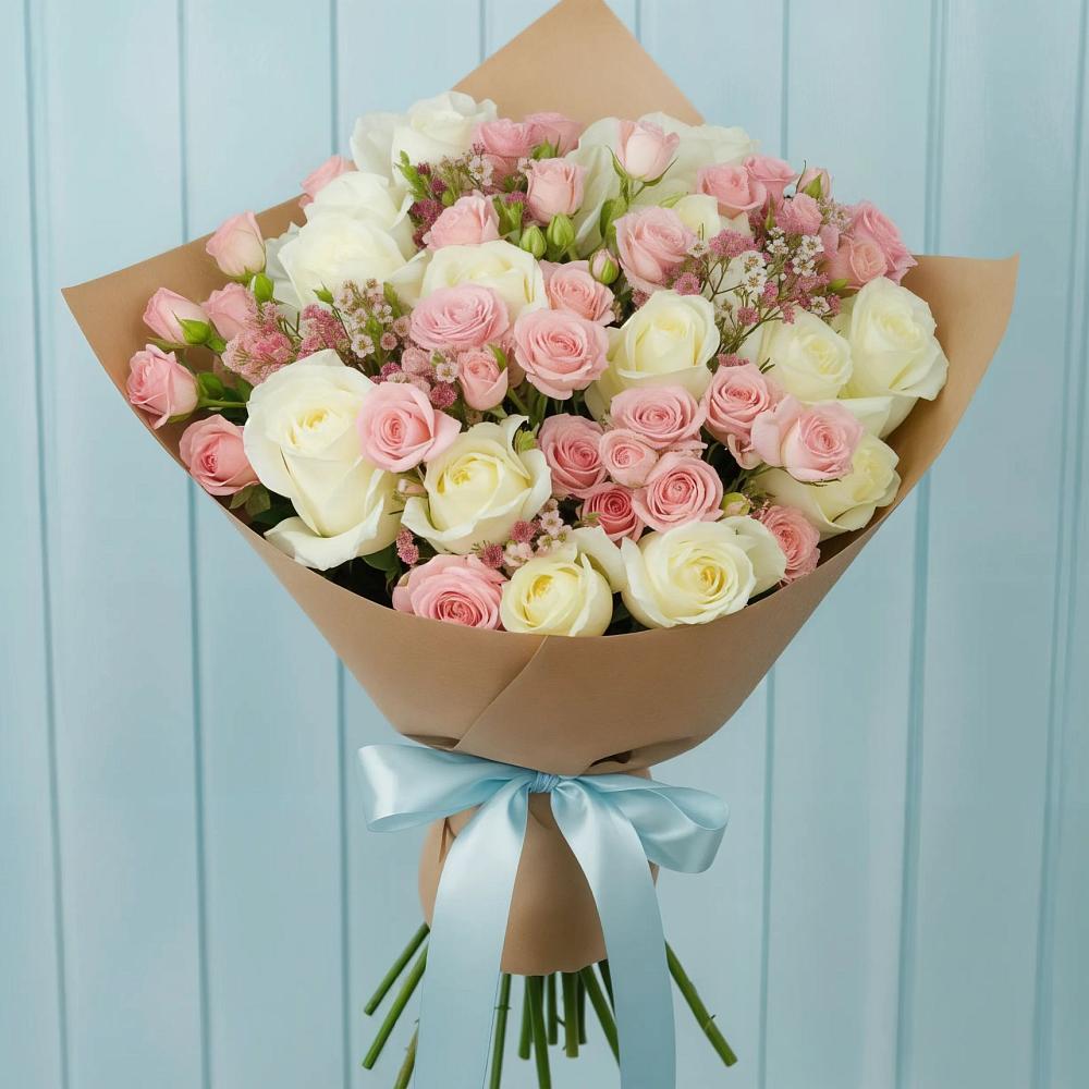 Букет цветов из: Розы в Первомайском Алтайского края