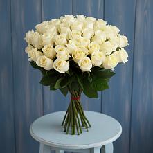 Букет 51 Белая роза Эдлесс Лав #REPLACE_PRED# Первомайском Алтайского края