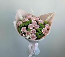 Букет цветов из:  Розы и Хризантемы в Первомайском Алтайского края