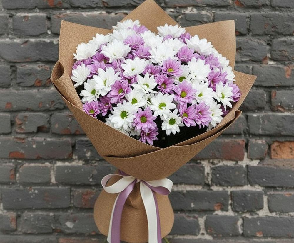 Букет цветов из: Хризантемы в Первомайском Алтайского края