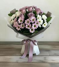 Букет цветов из:  Хризантемы и Розы #REPLACE_PRED# Первомайском Алтайского края