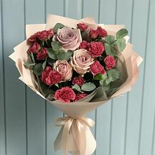 Букет цветов из:  Гвоздики и Розы в Первомайском Алтайского края